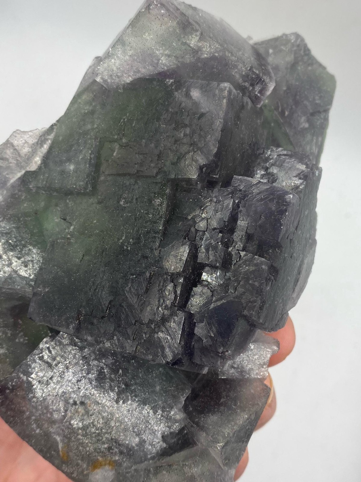 Fluorite Cube Cluster! Large Purple, Green and Blue Cubes! See Video!
