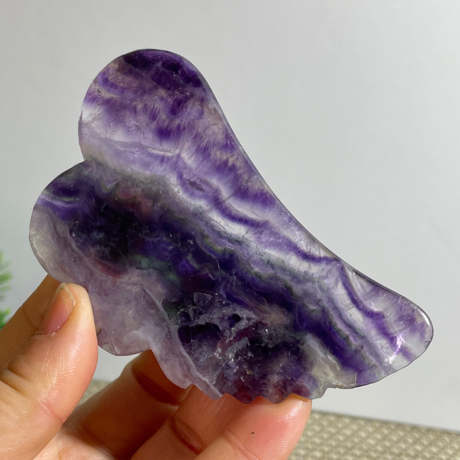 68g beautiful Rainbow Fluorite Rough stone specimens cure