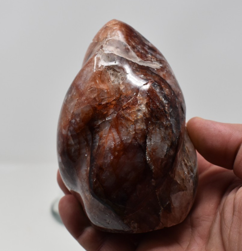 Hematoid Quartz Flame Stone 108 mm tall 1 lb 7.8 oz