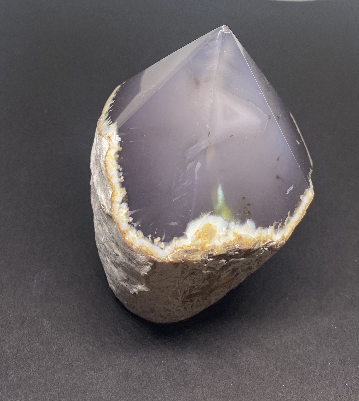 Agate Genuine Freestanding Point from Brazil 16ozs BEAUTIFUL!
