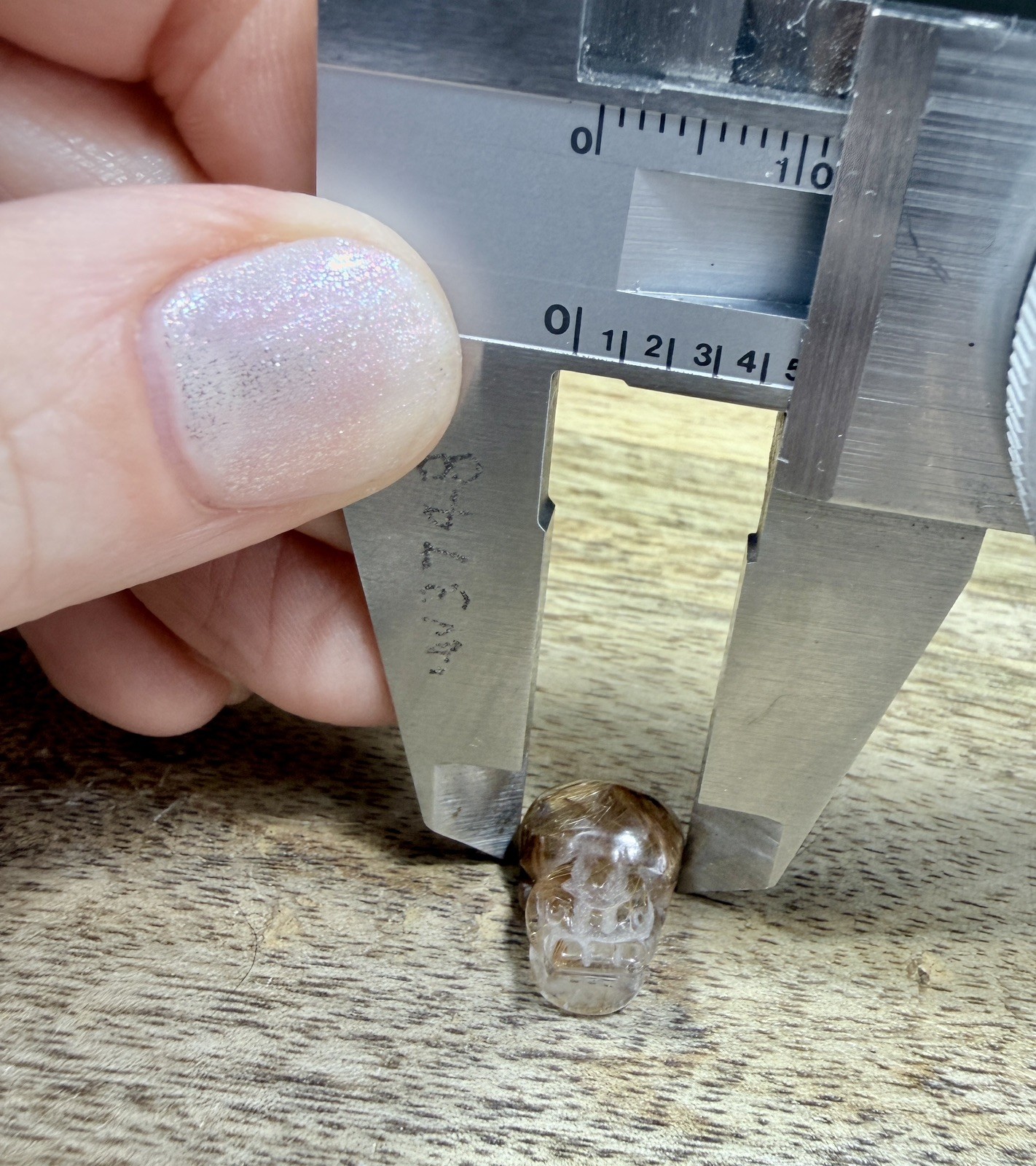 Crystal Golden Rutile Quartz Tiny Pixiu Carving Chinese Feng shui collect Mini