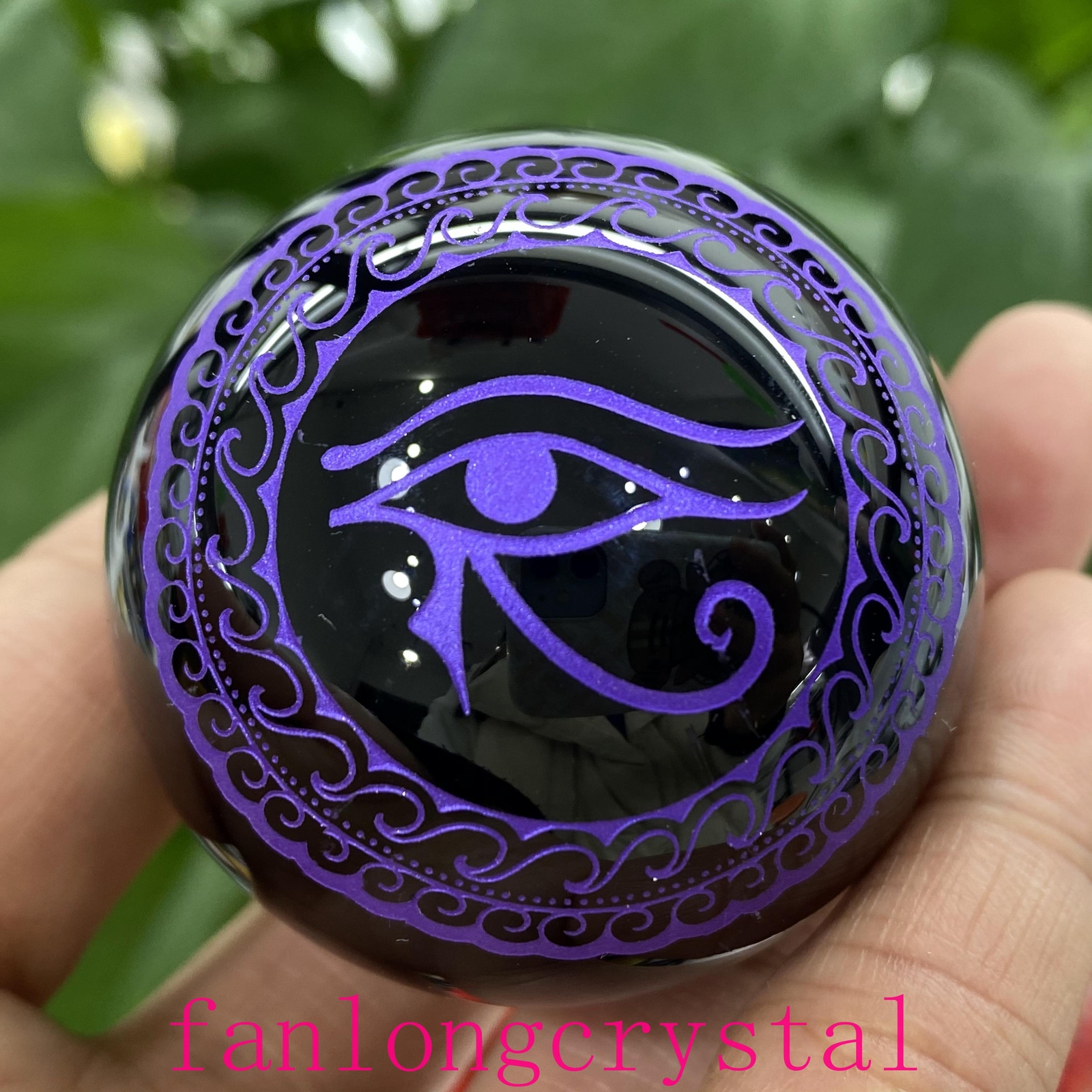 50mm+ Natural Obsidian ball rainbow quartz crystal sphere gem reiki healing 1pc
