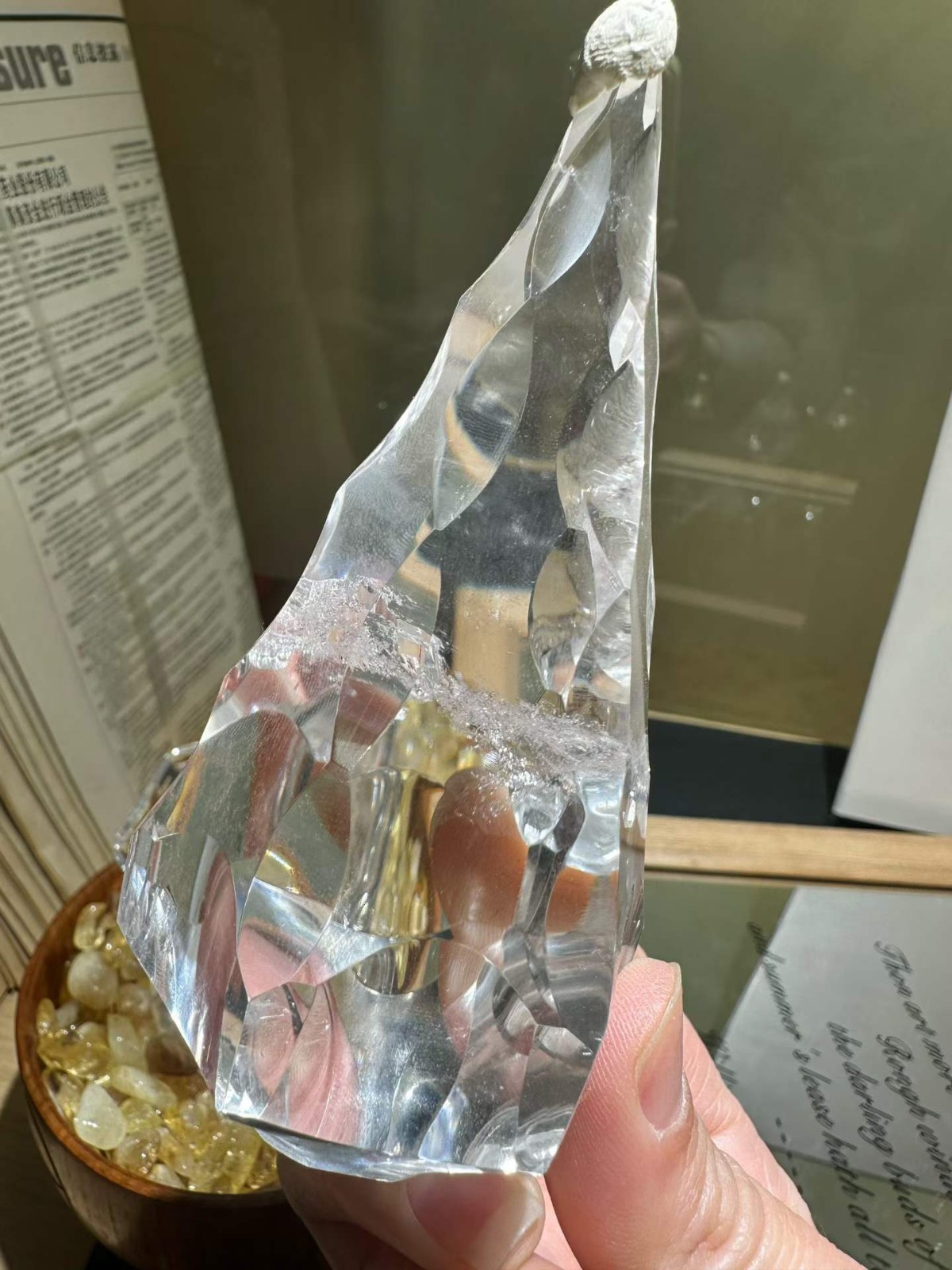 221g Natural White Quartz Obelisk Energy Crystal Point Reiki Healing Decor