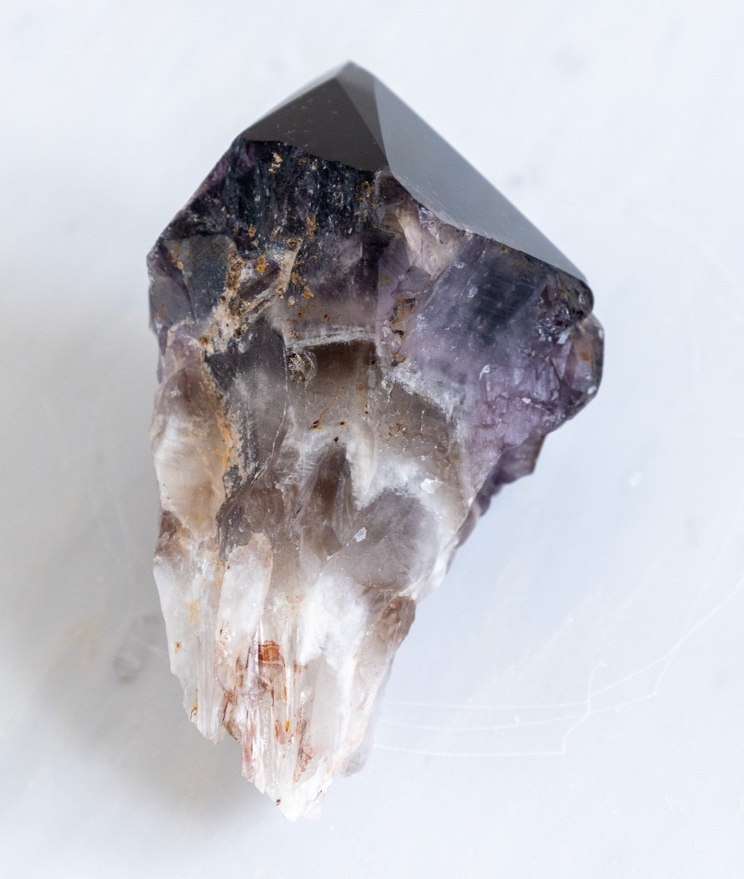 Atomic Amethyst Chunky raw Root w/ Polished Point Trapiche Dragon Tooth Crystal
