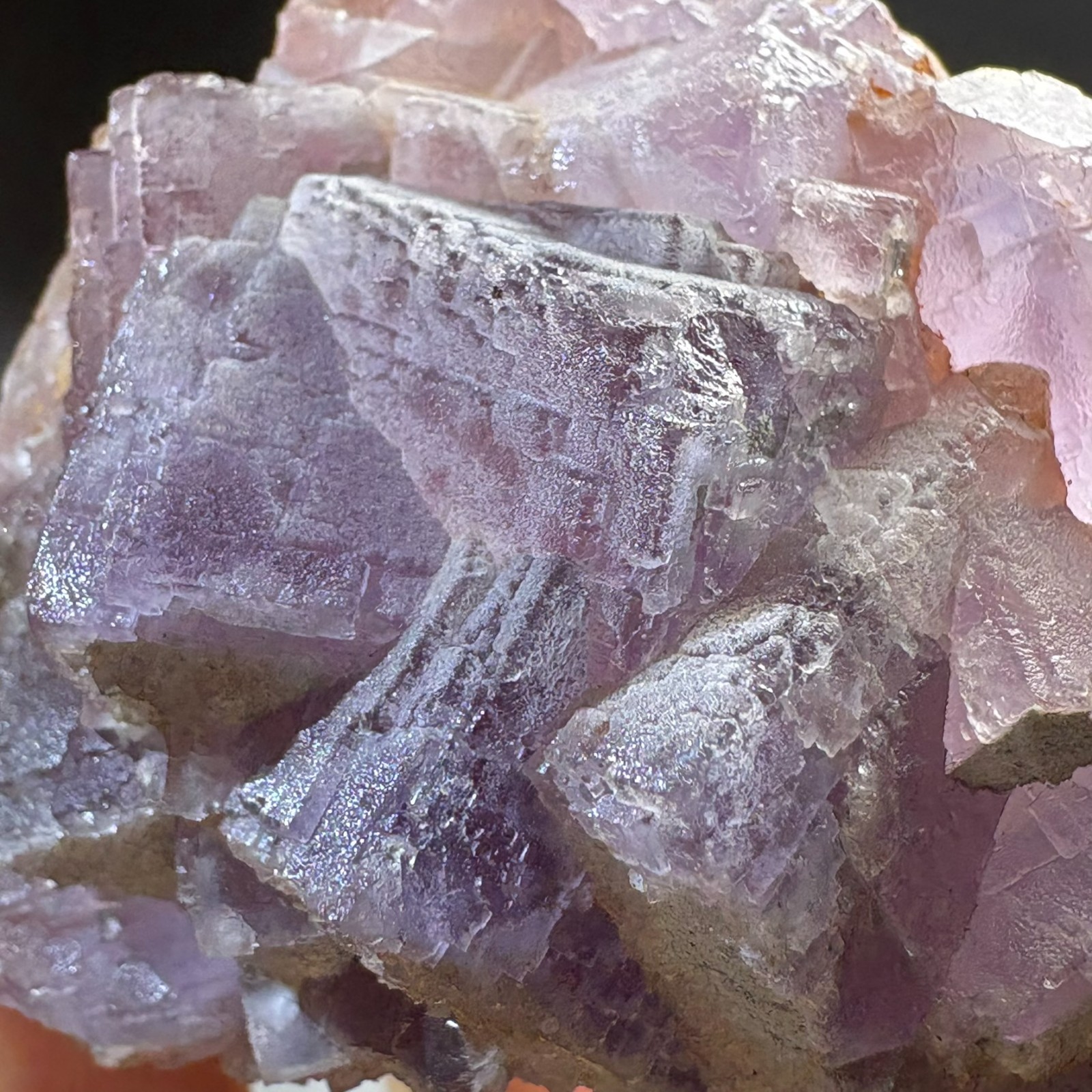 Rare Blue Phantom Fluorite Cluster Stepped Natural Crystal Raw Mineral Specimen