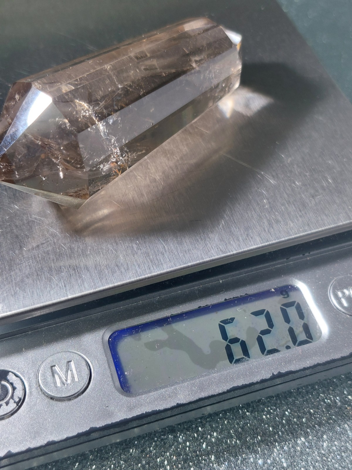 Smokey Quartz 12-Sided Vogel Wand 62g 7.5cm – Gorgeous Rainbows High Quality