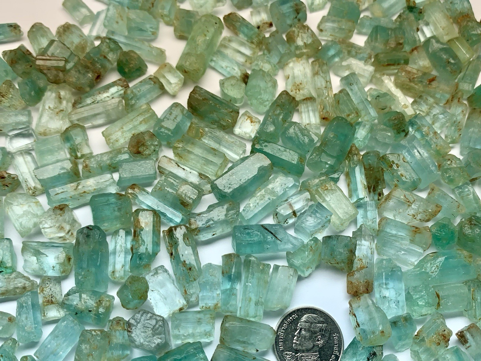 500Cts Lot Natural Rough Emerald crystals From Nigeria , 4cts To 15cts Sizes