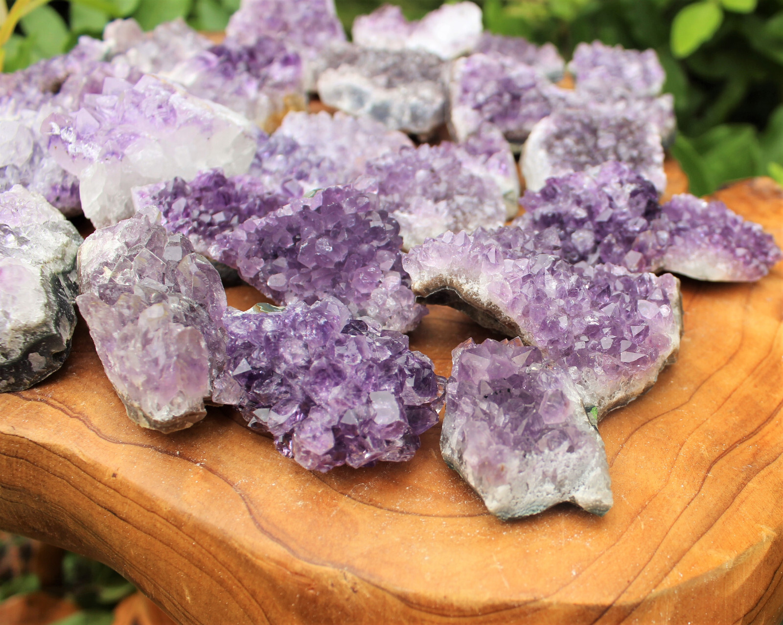 Wholesale Bulk Natural Amethyst Crystal Clusters: 6-9 Piece Lot (Quartz Geode)