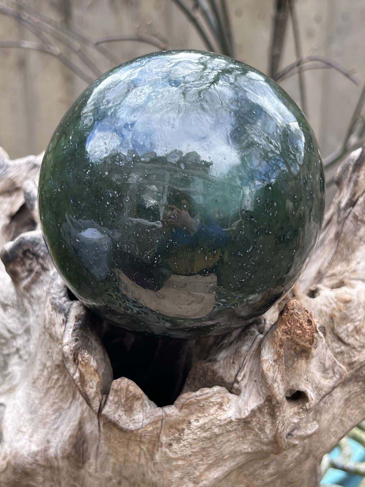Jade Nephrite Himalayan Large Ball 2391g 112mm 9