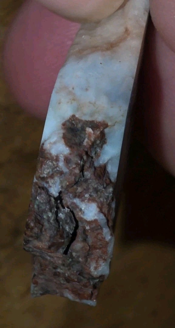 55.5ct Larimar Slice, Rough Gemstone, Dominican Republic, B Grade
