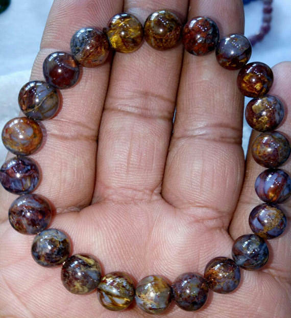 Pietersite Natural Stone Bracelet Round 8mm Beads Fits To All