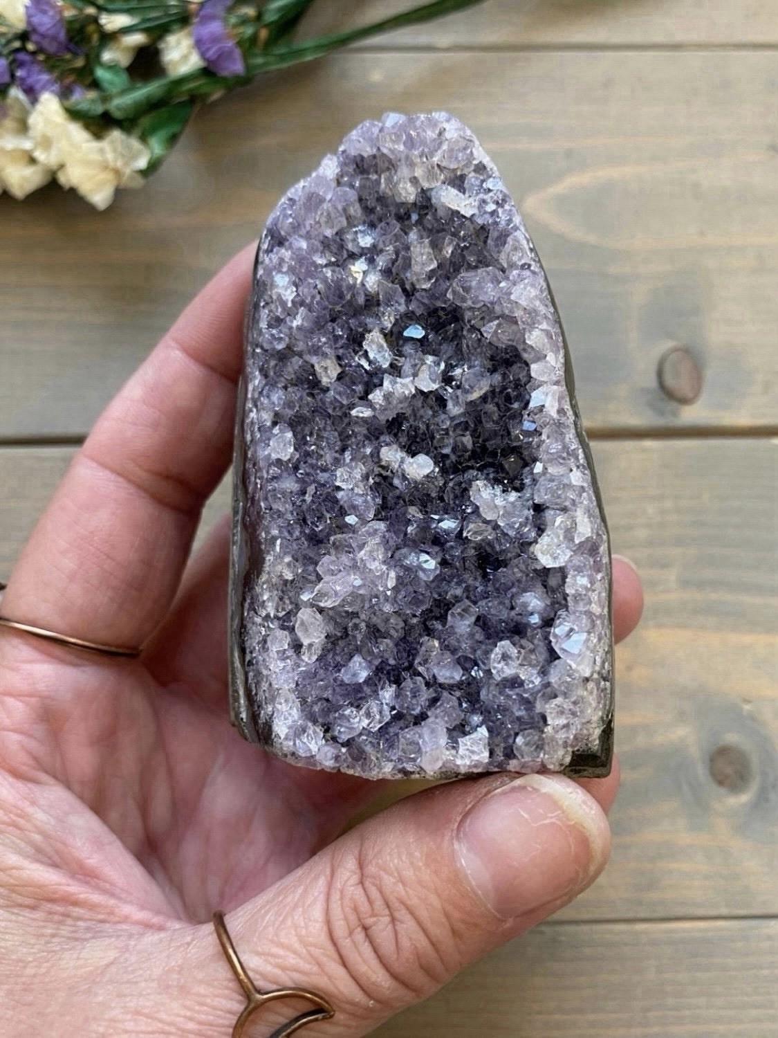 Sparky Amethyst Cut Base Geode