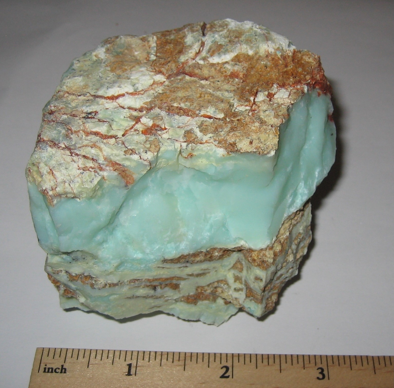 3″ RARE NATURAL ROUGH GREEN OPAL CRYSTAL MINERAL FROM BULGARIA ~ 288.1grams *2