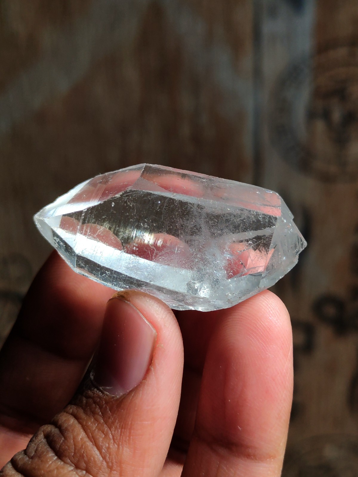 Terminal Clear Himalayan Crystal Natural Mineral specimen.