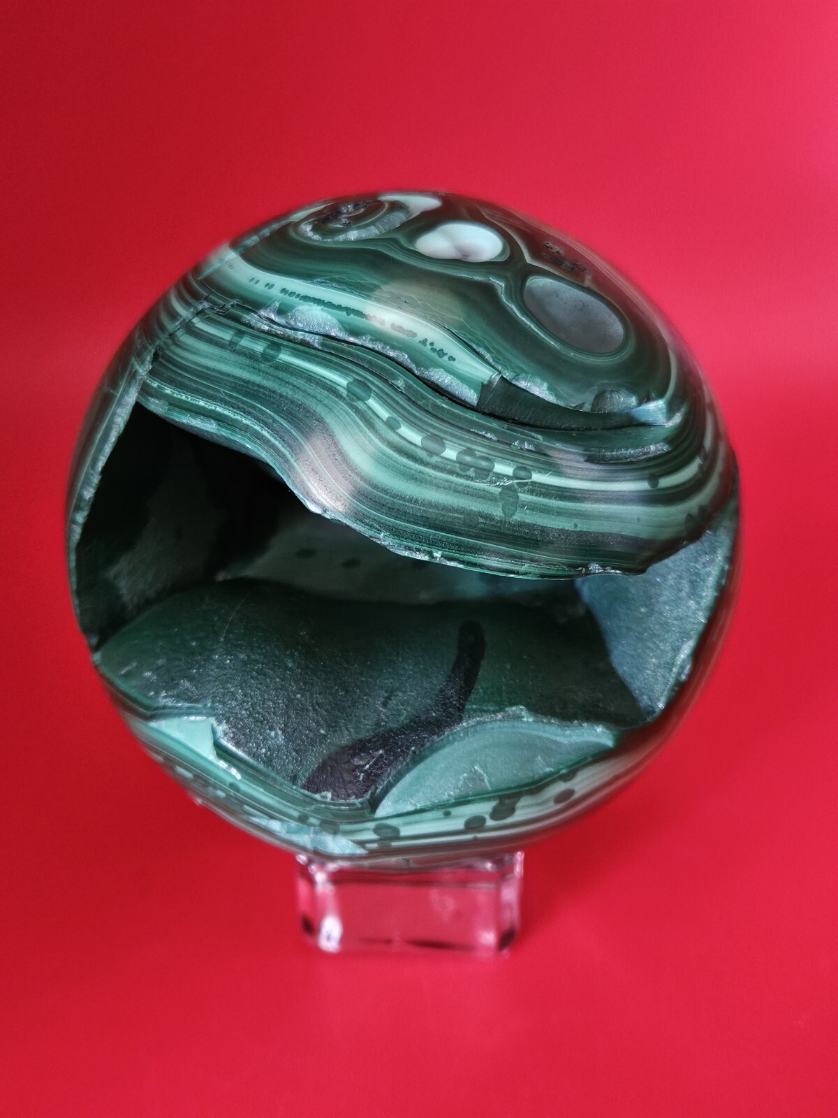 Glossy Natural Malachite Quartz Druzy Sphere Crystal Collection Healling 1+LB