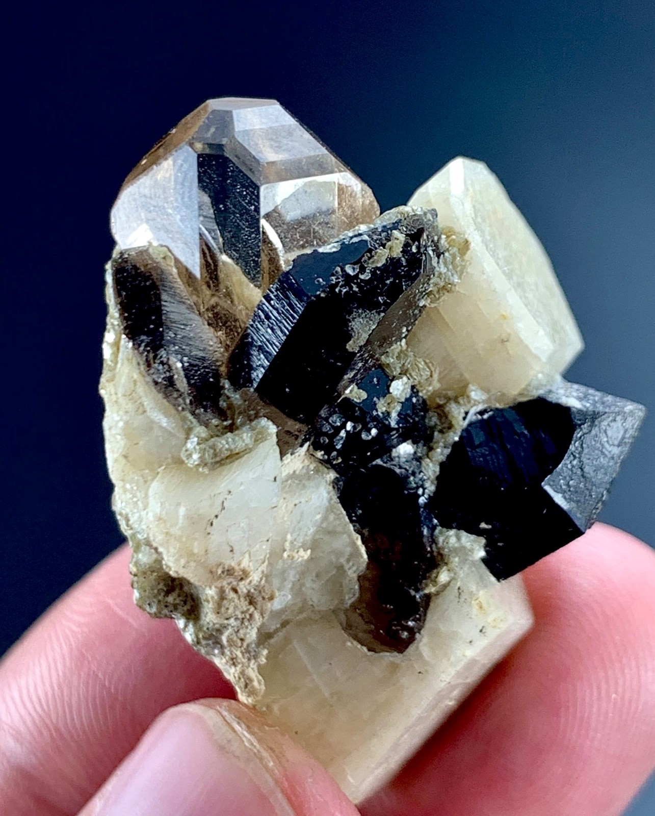 102 carat Topaz with quartz and feldspar crystal specimen from Pakistan