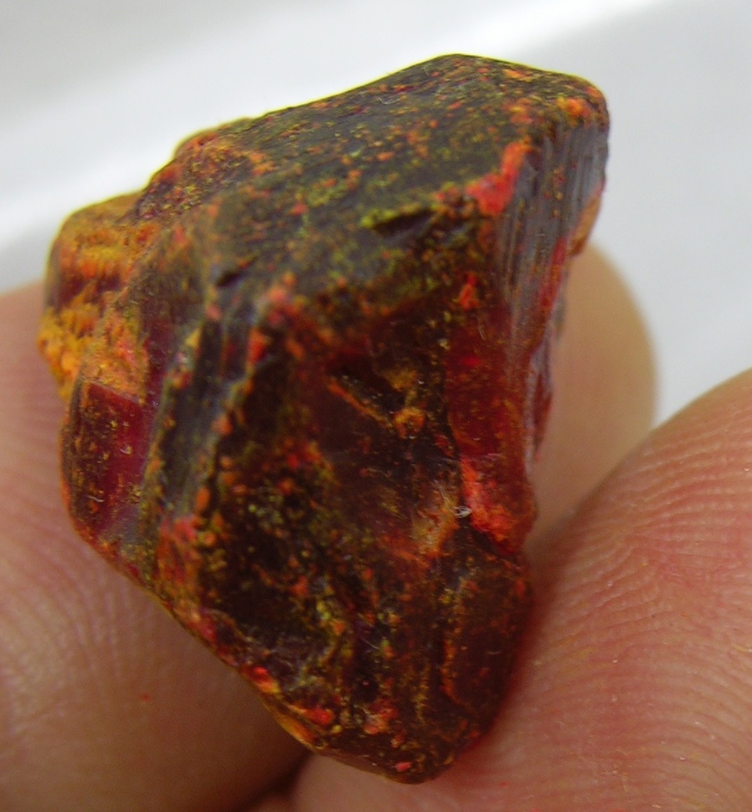 #4 Peru 27.00 ct 100% Natural Rare Rough Red Realgar Crystal Specimen 5.40g 19mm