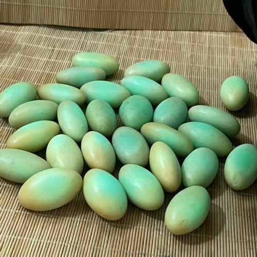 500g 1.1lb Glow In The Dark Tibetan Wealth God Ancient Luminous Egg Old Dzi Bead
