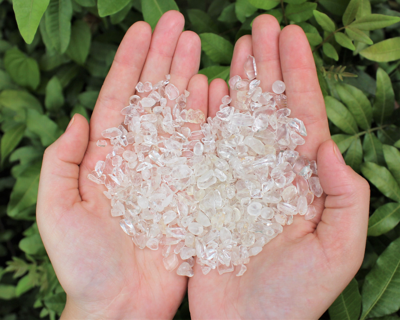 1/2 lb Bulk Loose CLEAR QUARTZ Semi Tumbled Gemstone Mini Chips 5 – 15 mm 8 oz