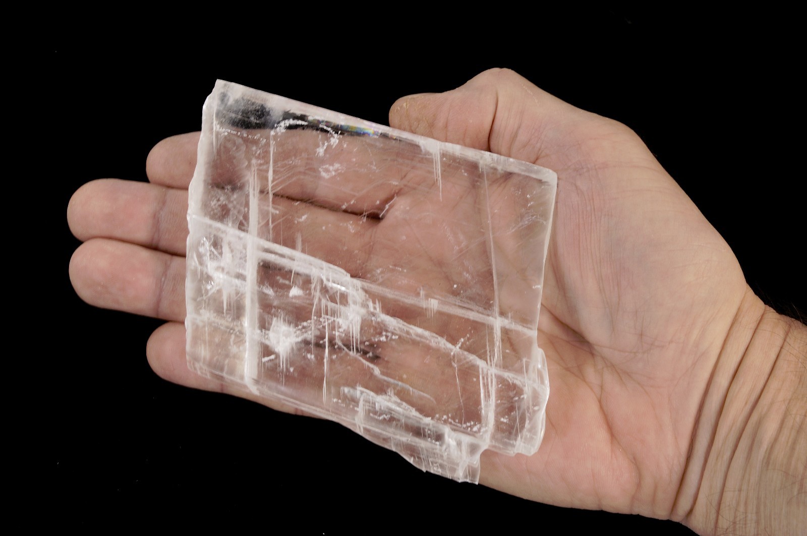 Charging Plate 4″-6″ 8-12 Oz Selenite Slab Rough Crown Chakra Healing Crystal
