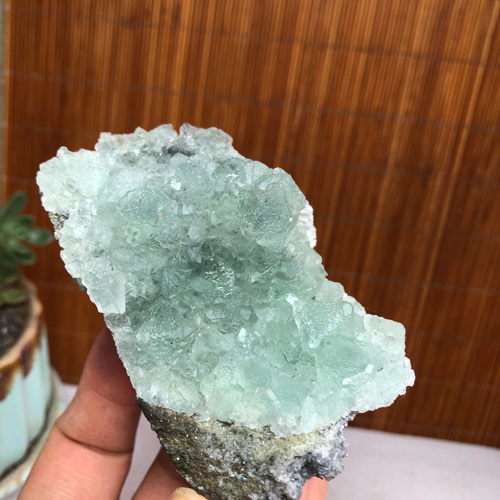 78-48-38mm Rare Natural Green Calcite fluorite Mineral Specimen 150g A6120