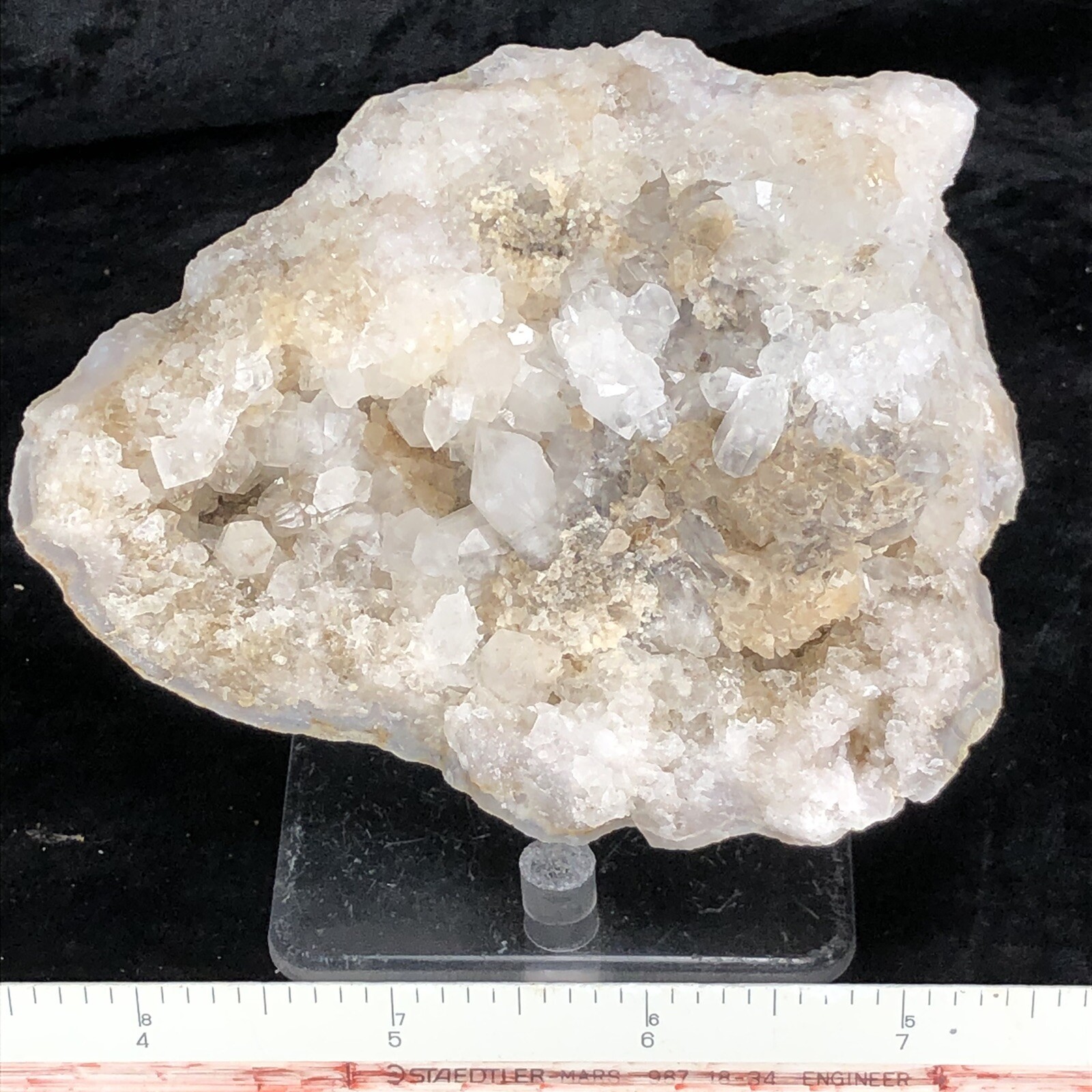4″ Natural QUARTZ CRYSTAL Cluster Chalcedony Quality Kentucky GEODE