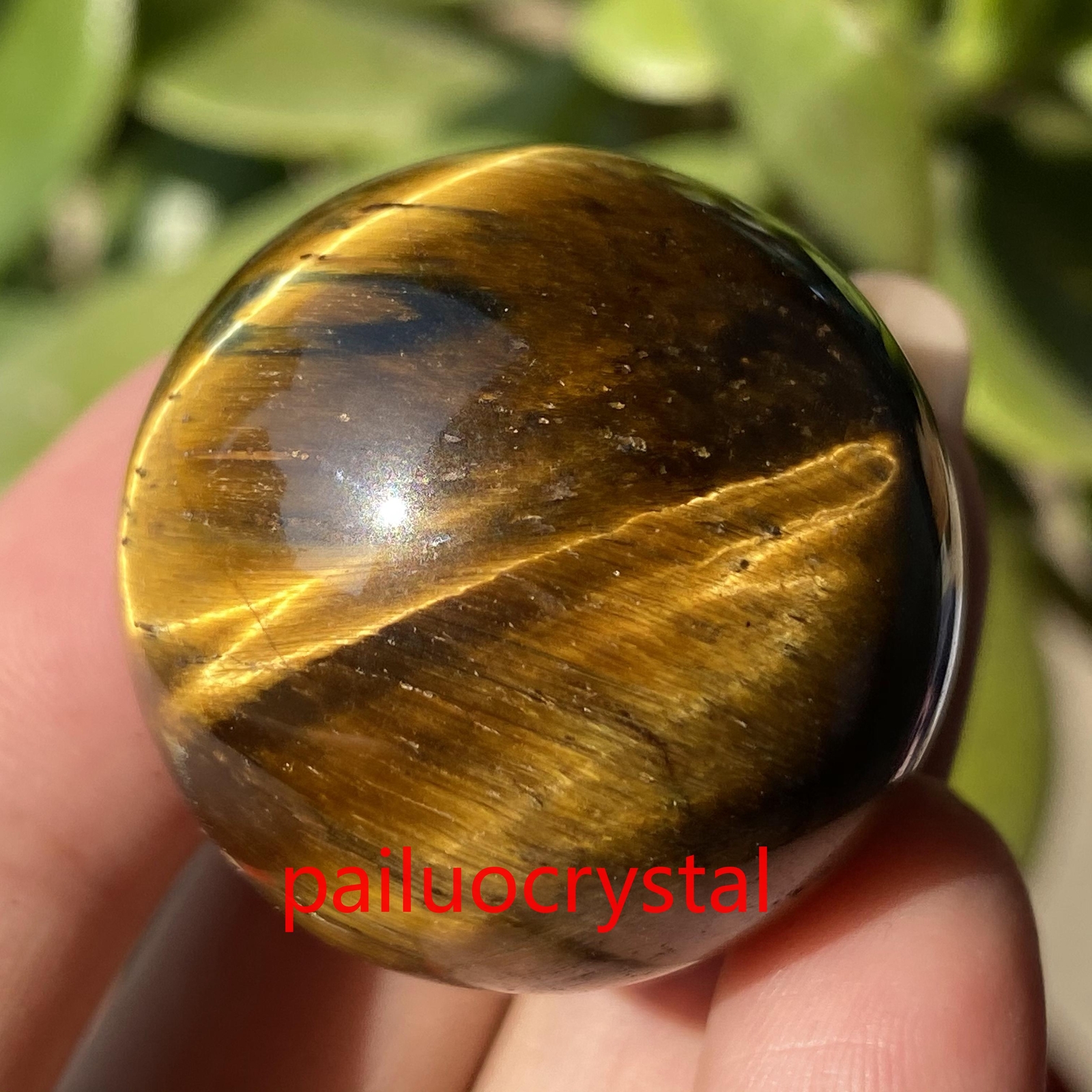 1pc Natural Tiger’s eye jasper Ball Quartz Crystal Sphere Reiki Healing 30mm+