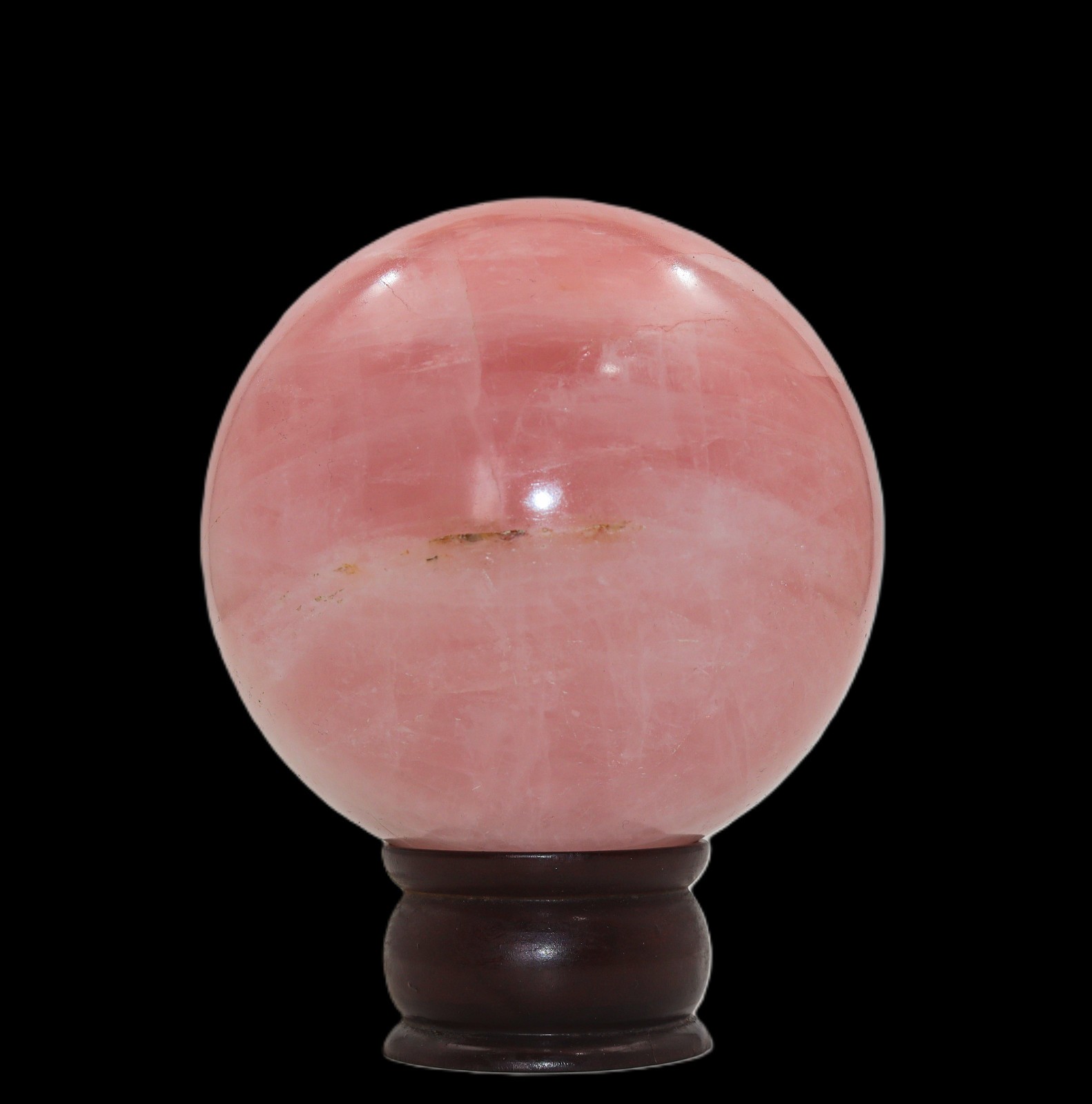 110mm Rose Quartz Sphere Pink Crystal Ball Reiki Healing Stone