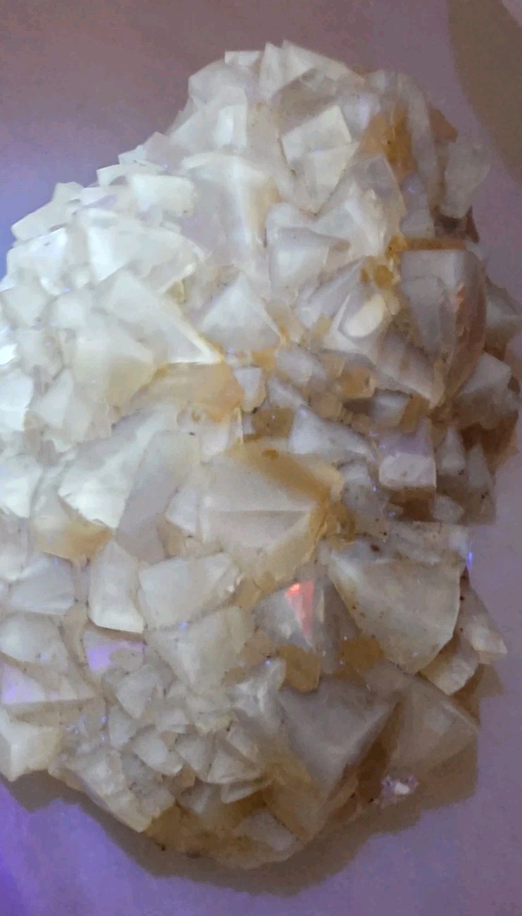🔥 Large Golden Yellow Hexagonal Calcite Cluster from China 🔥