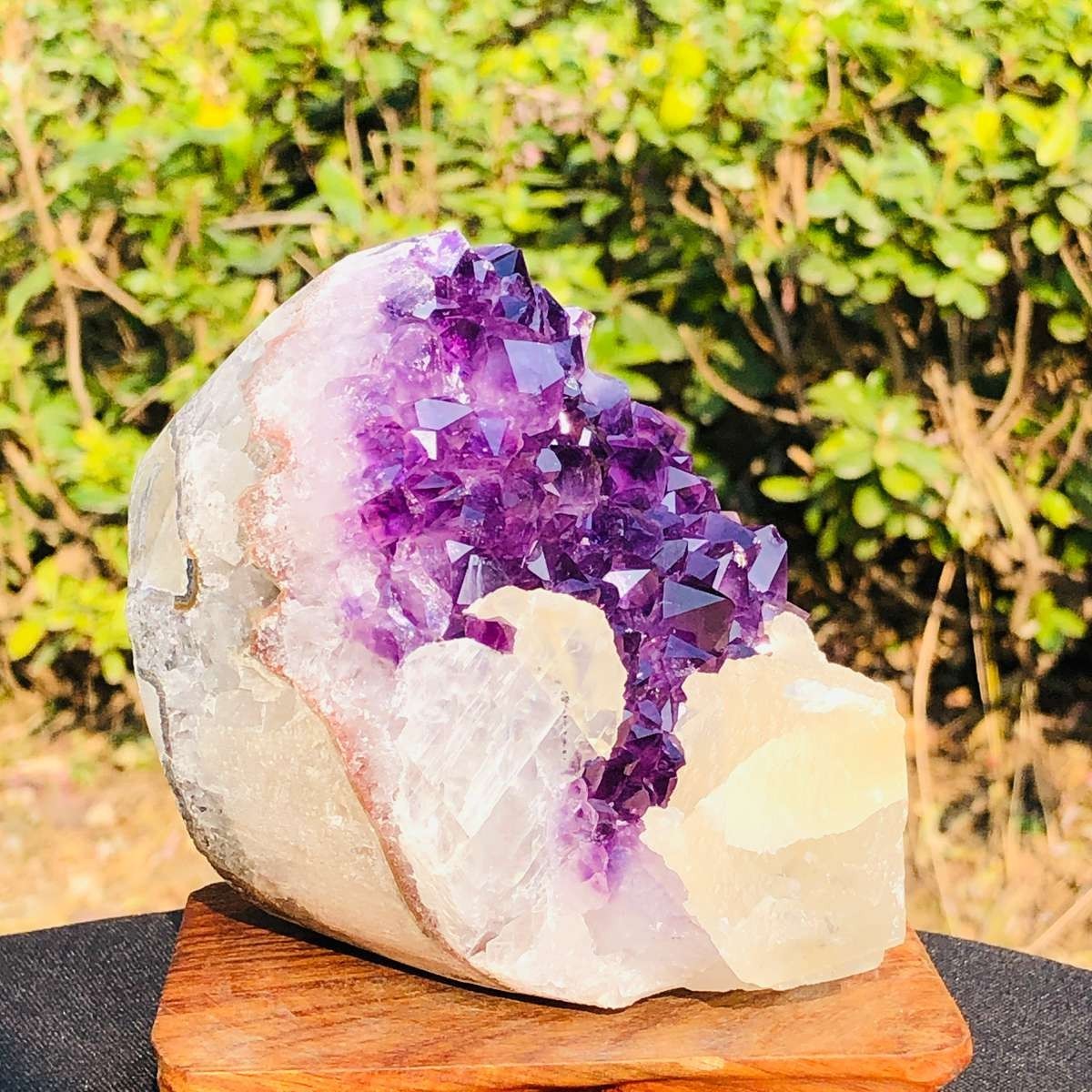 2pc 4.62LB Natural Uruguayan Amethyst Quartz Cave Geode Crystal Healing