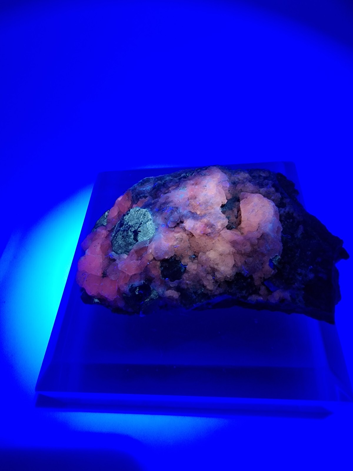 Galena Crystals with Calcite From Sala Silvergruva , Västmanlands län, Sweden