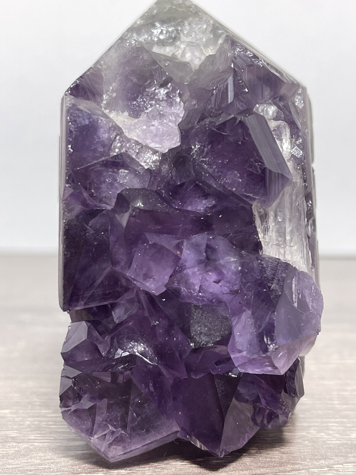 AMETHYST CLUSTER TOWER – Purple Mineral Crystal Reiki Chakra Wiccan Occult Decor