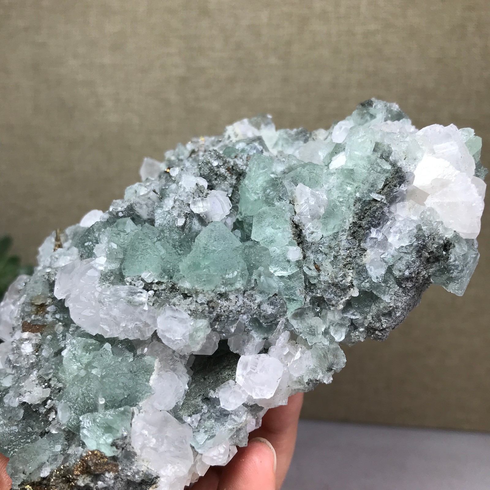 423g NATURAL Green Cubic FLUORITE paragenesis Crystal Cluster Specimen A4779