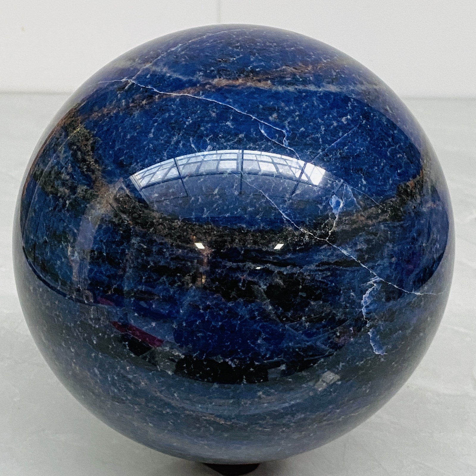 Blue Sodalite Ball Sphere Healing Crystal Natural Gemstone Quartz Stone 15.65LB