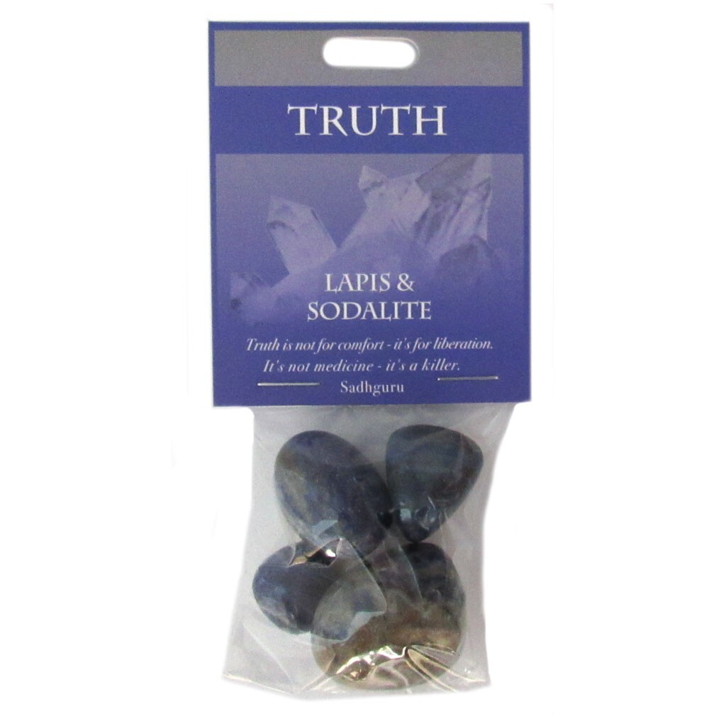 Truth Gemstones (Lapis and Sodalite) – Package of 4 Tumbled Stones