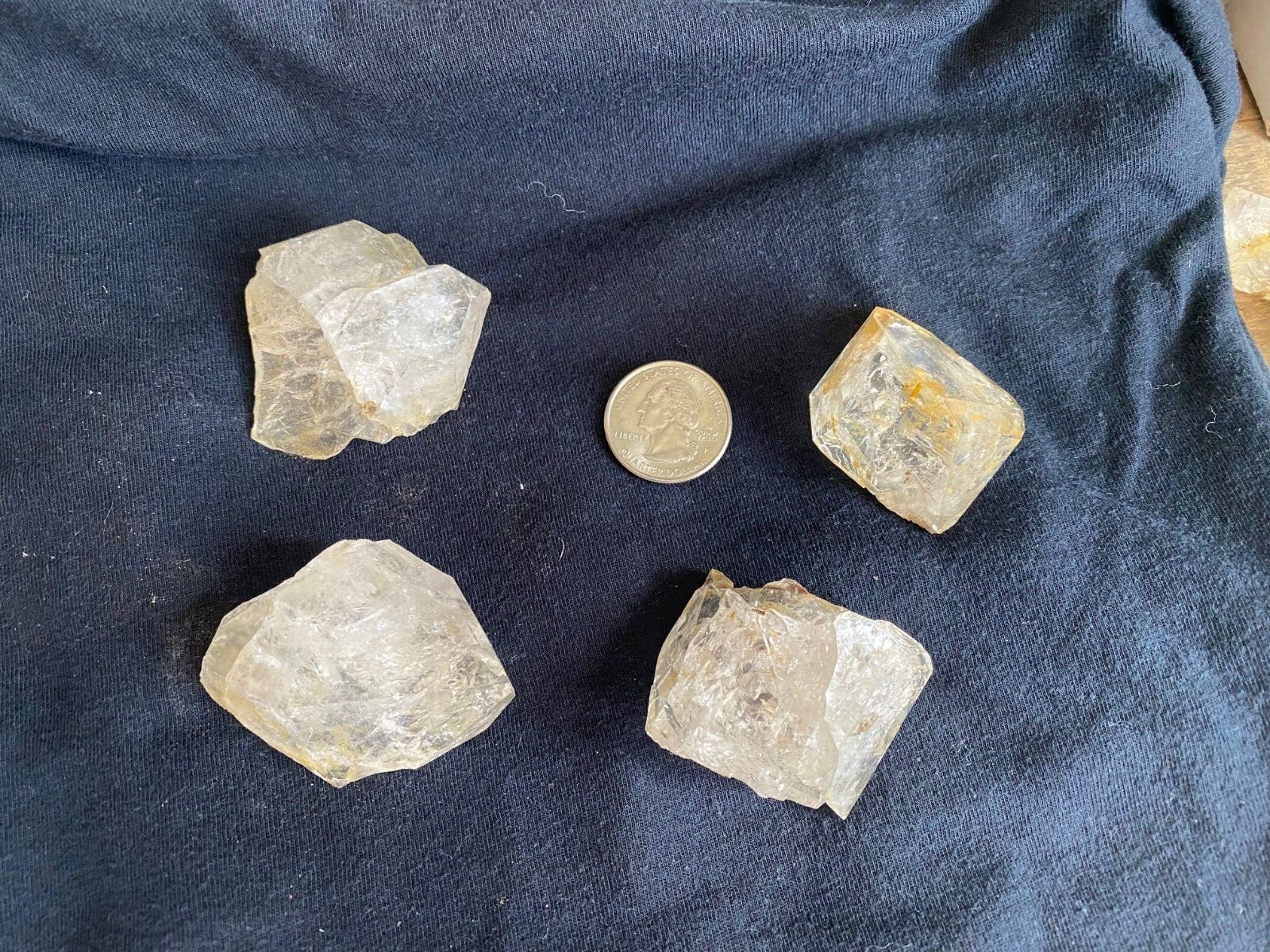 Herkimer Diamonds – Partial Crystals – Multiple Lot – Great Jewelry Making READ
