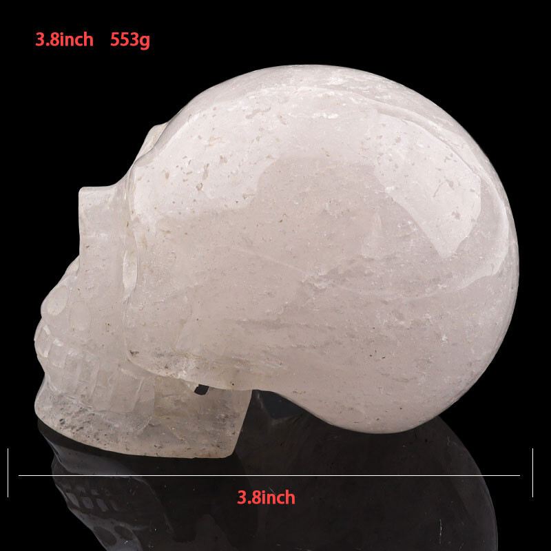 3.8” Natural Crysta Carved Crystal Skull,Home Decoration,Crystal Healing
