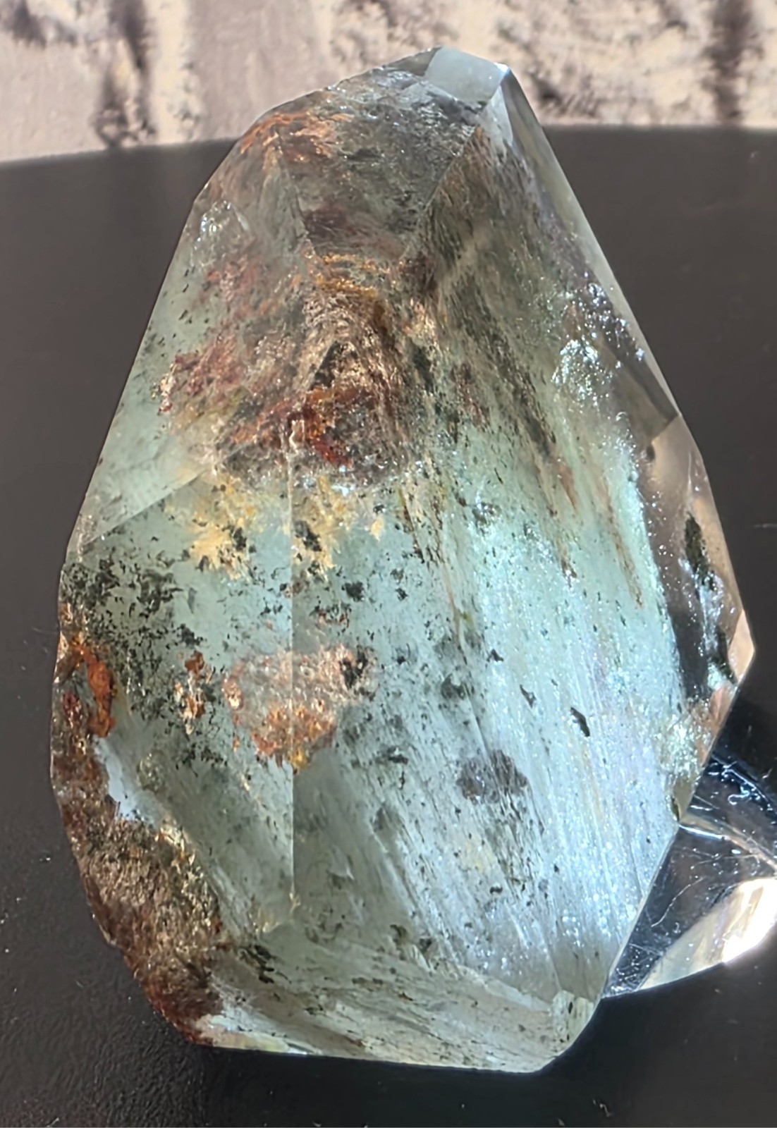 Natural Garden Quartz Crystal China Phantom Inclusion Specimen 59.01g Lodolite