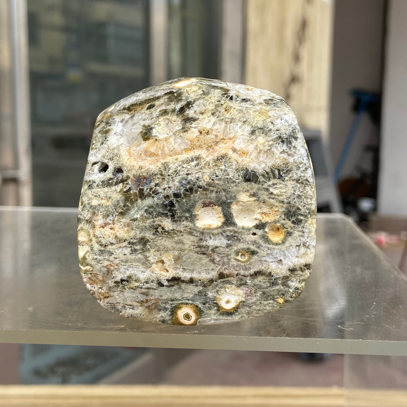 510g Natural Colourful Ocean Jasper Freeform & Druzy Crystal Mineral Specimen