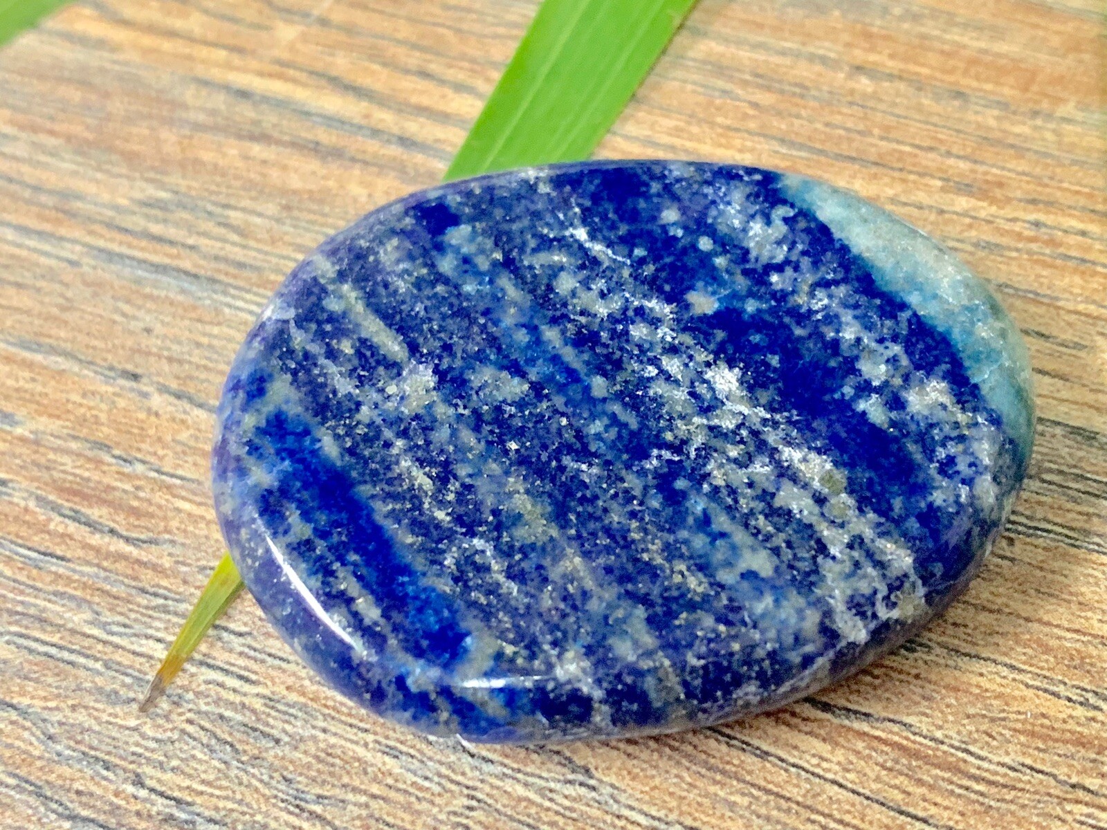 Lapis Palm Stone Soap Lapis Lazuli Smooth Stone Flat Specimen Reiki Chakra