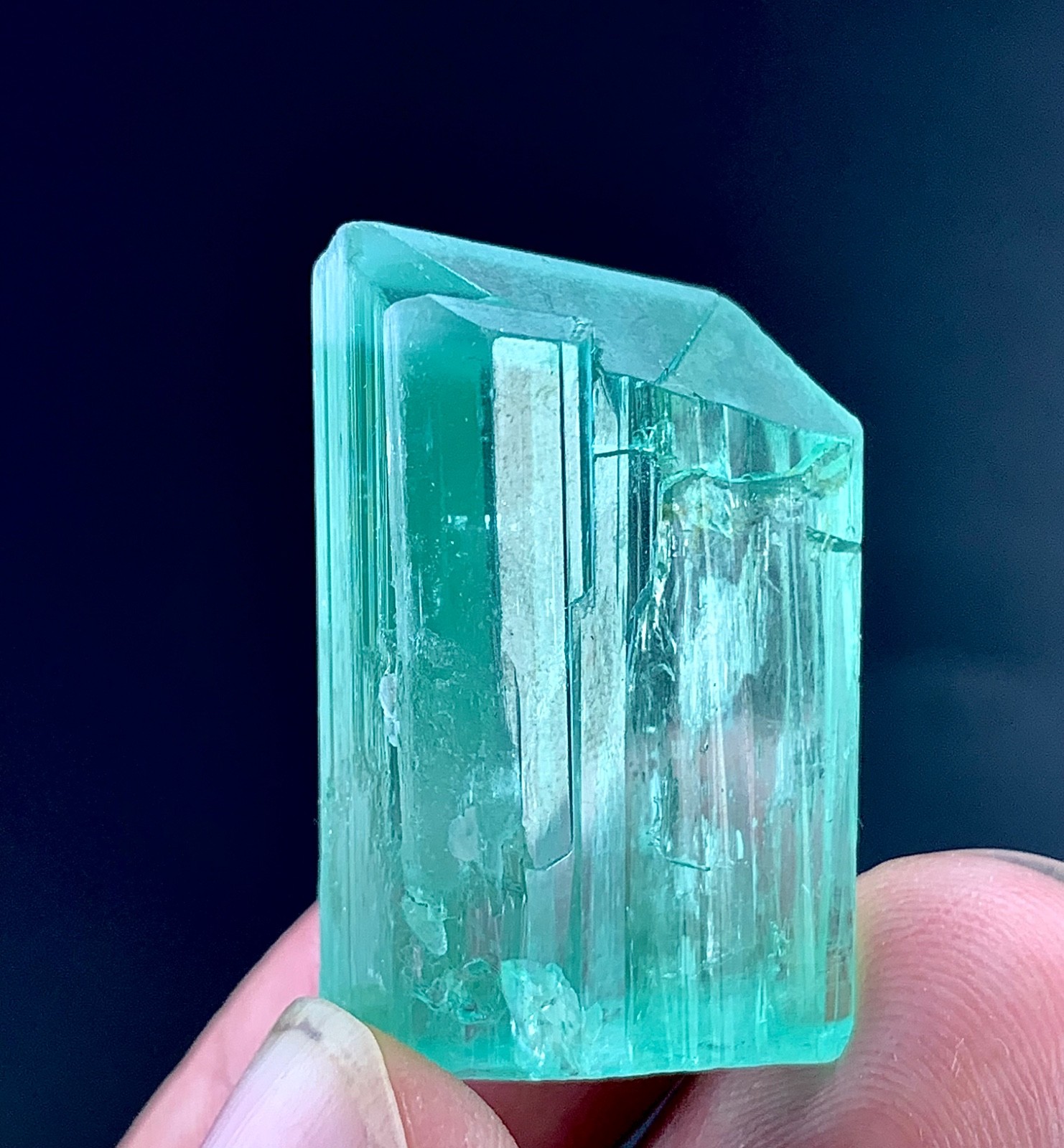 81 Carat Hiddenite kunzite Crystal Specimen From Afghanistan