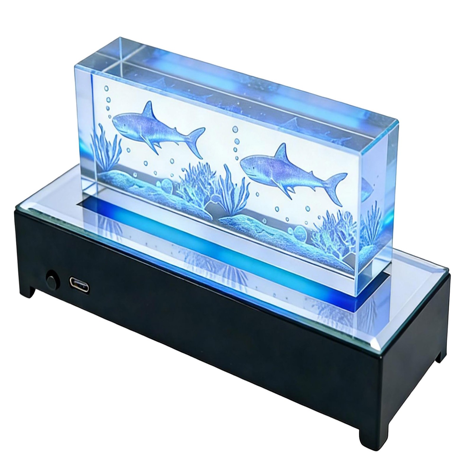 Light Base Lighted Base for Glass Art – 7-Color Changing Luminous Display Lig…