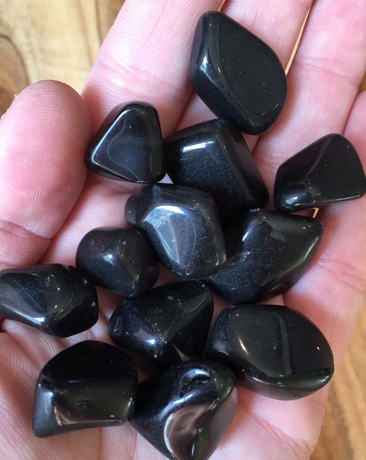 Apache Tears Tumbled Stone (0.5″ – 1″) Polished Natural Apache Tears from Mexico