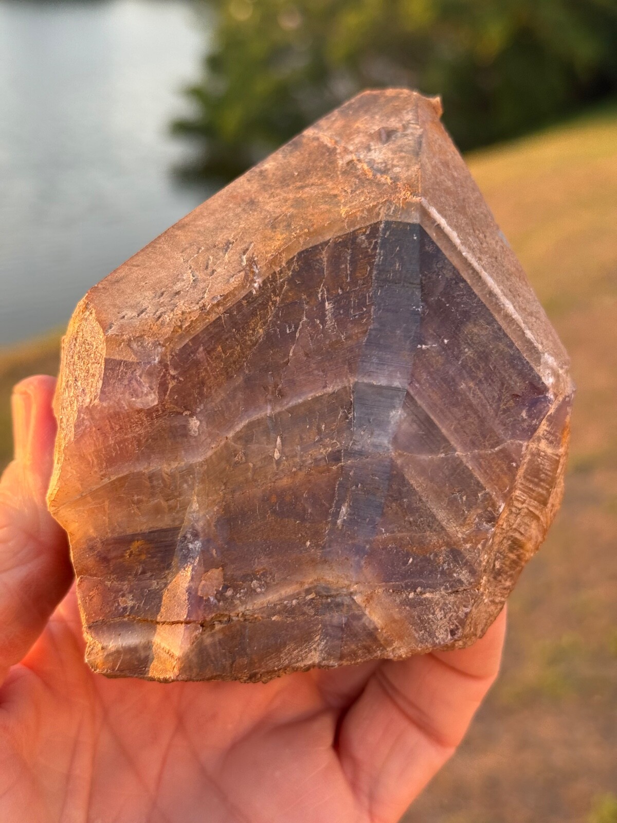 Uncleaned Energy Auralite 23 Red Cap dug from mine Canada 762 grams 4.5″
