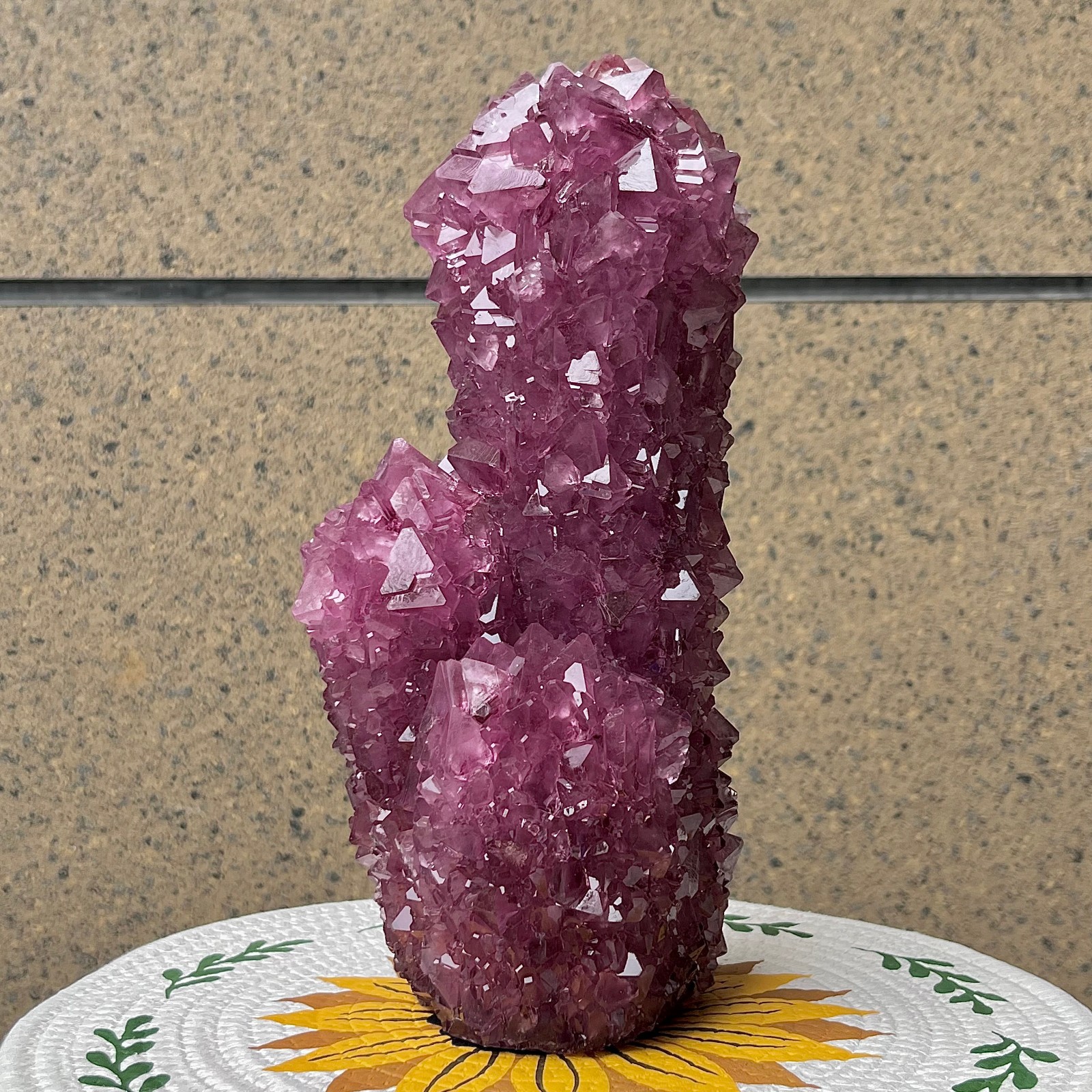 5.9 lb Purple Alunite Crystal Specimen – Mineral Cluster for Home Decor