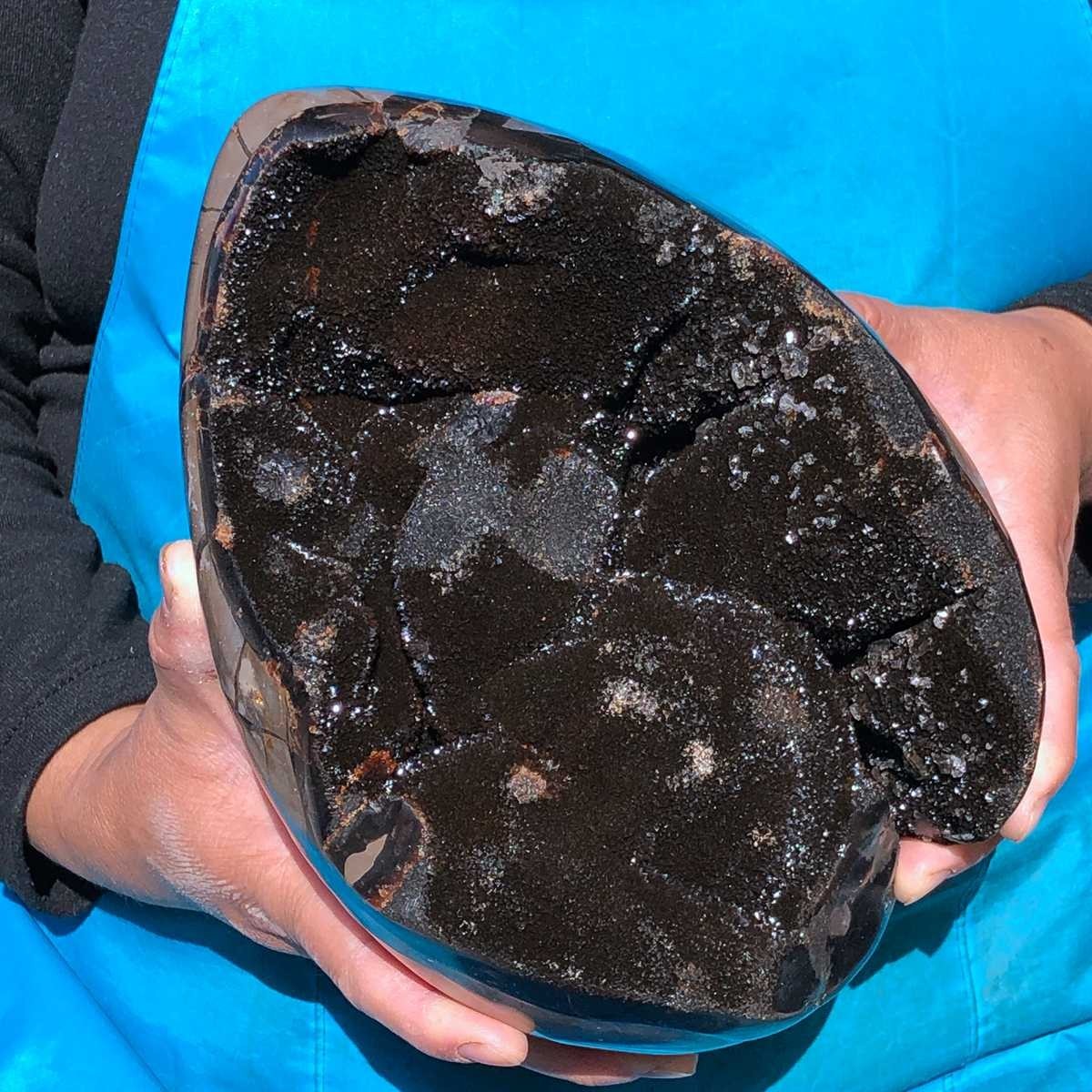 13.66LB Natural Turtle Back Stone Cave Shape Dragon Crystal Crack Gem Healing