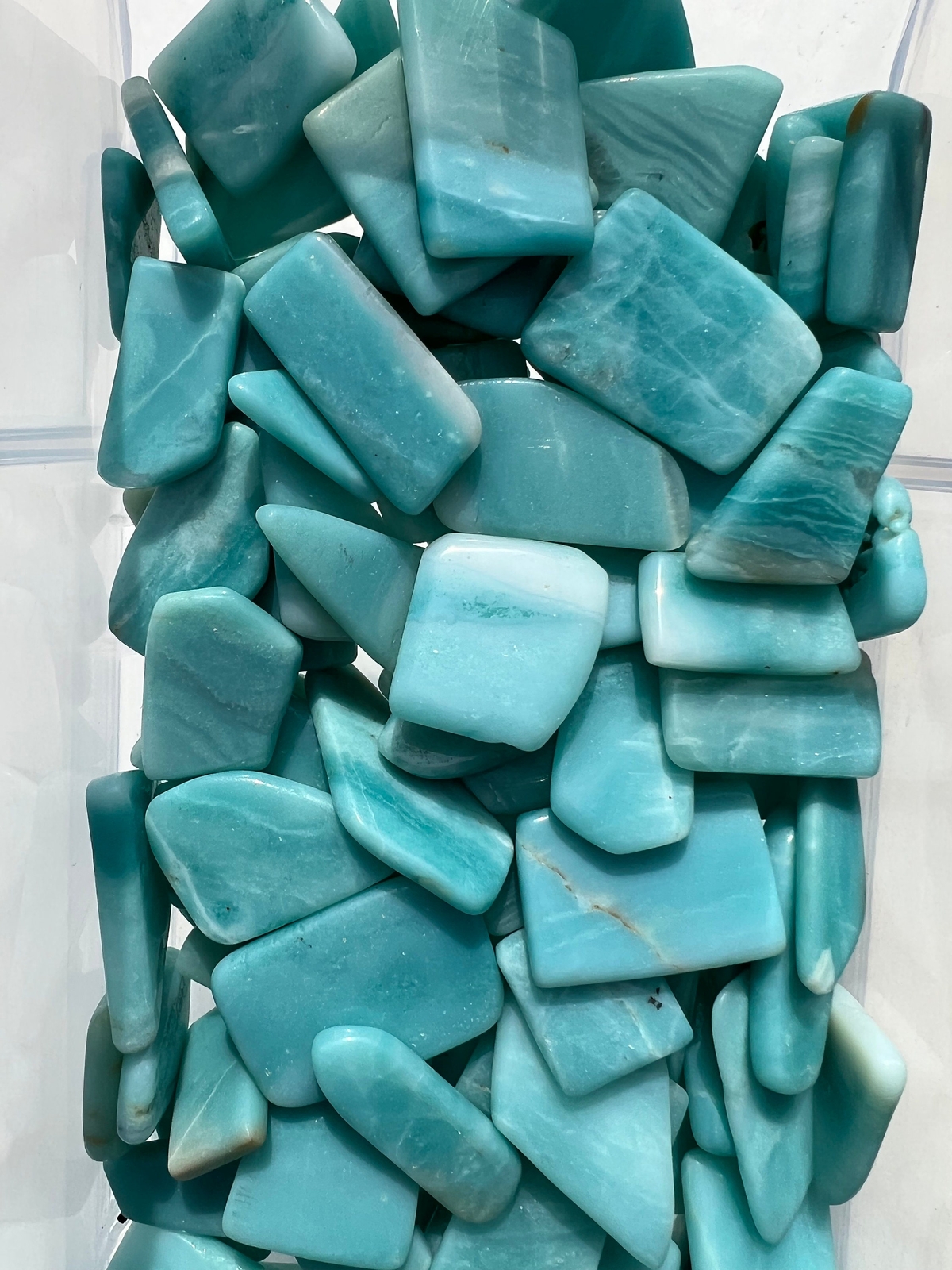 Amazonite Slice, Natural Amazonite from Mozambique
