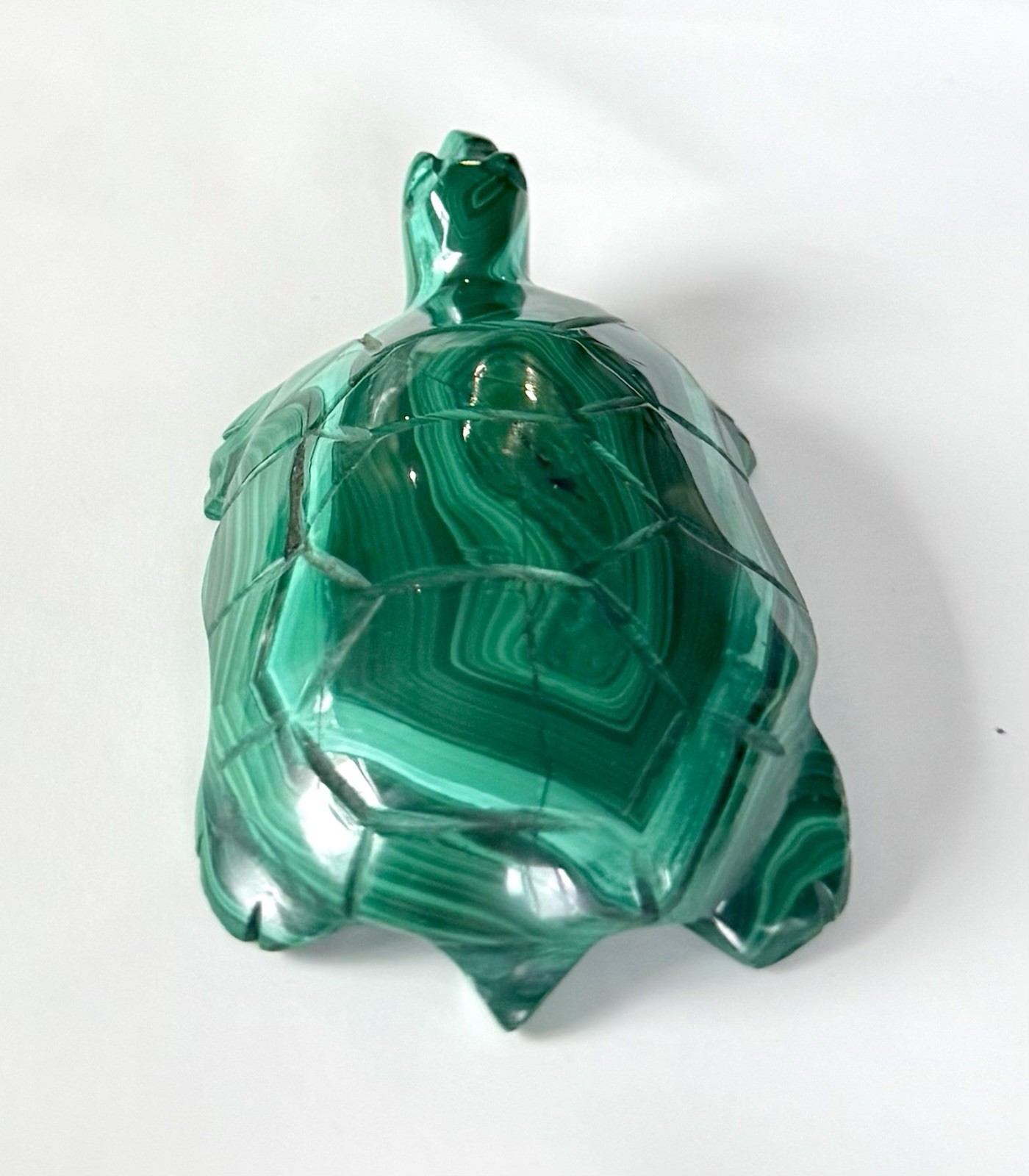 3” Malachite Turtle Crystal Carving