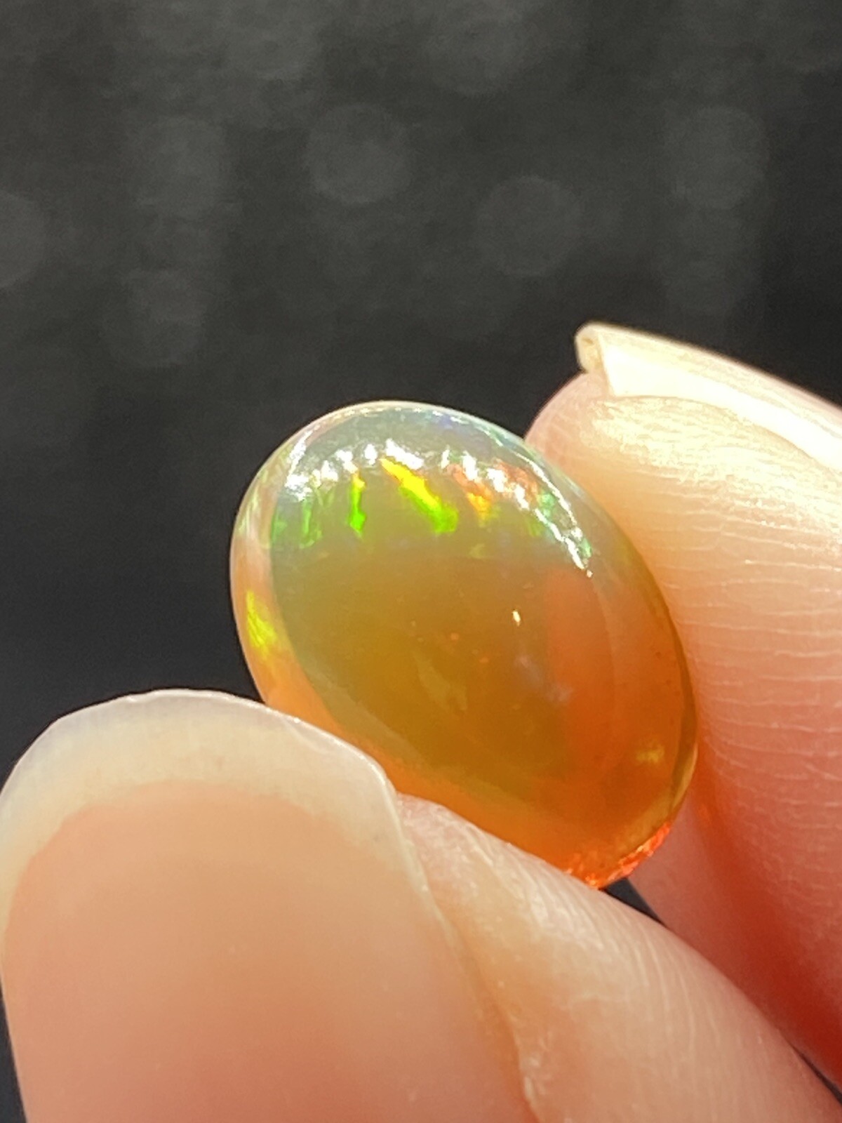 Opal Precious White Rainbow Ethiopian Gem Stone 1.7 Carat No 29