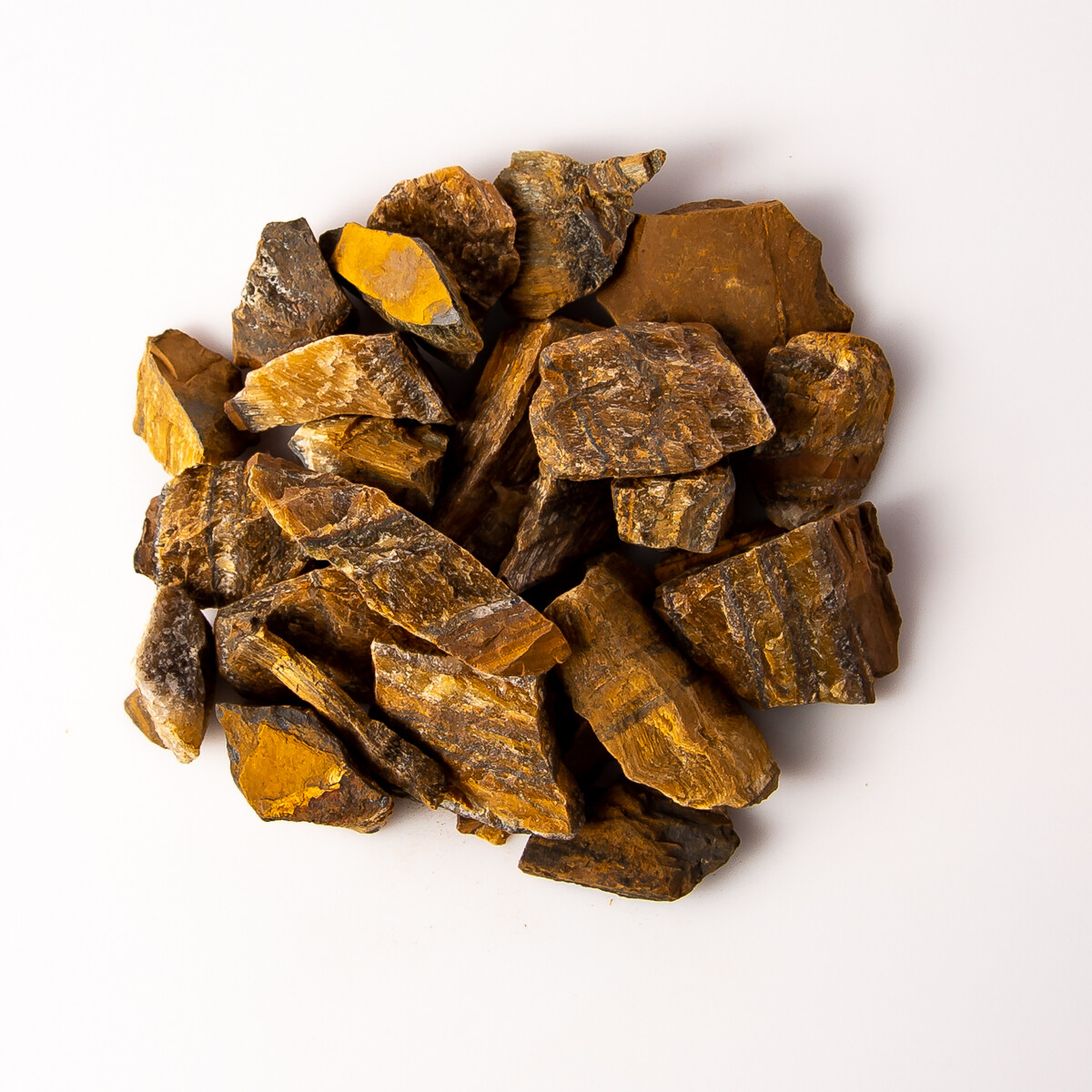 1/2 lb Rough Tigers Eye Gemstone Crystals 10-25 Stones Gem Rock Tumble Specimens